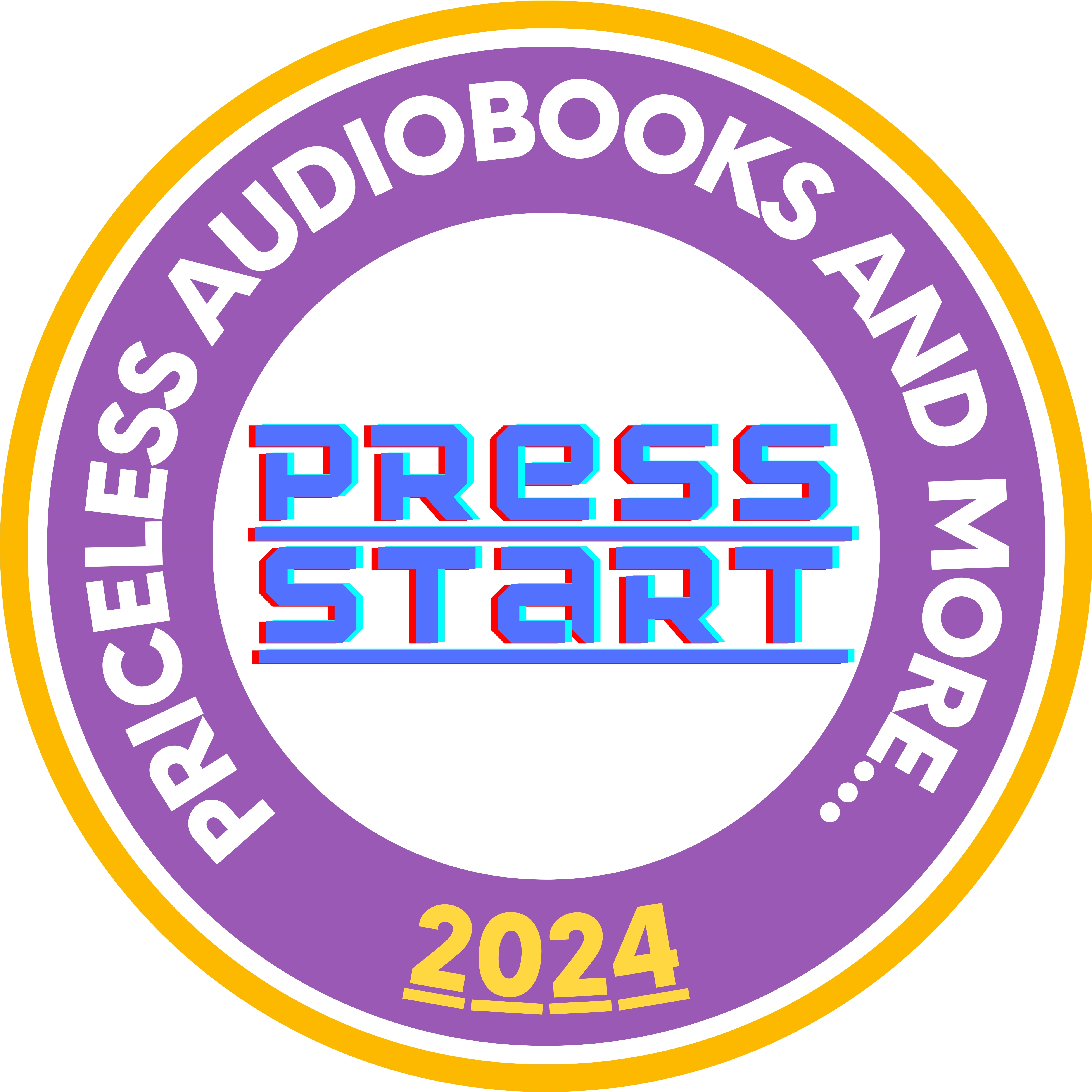 PRICELESS AUDIOBOOKS AND MORE..... Logo